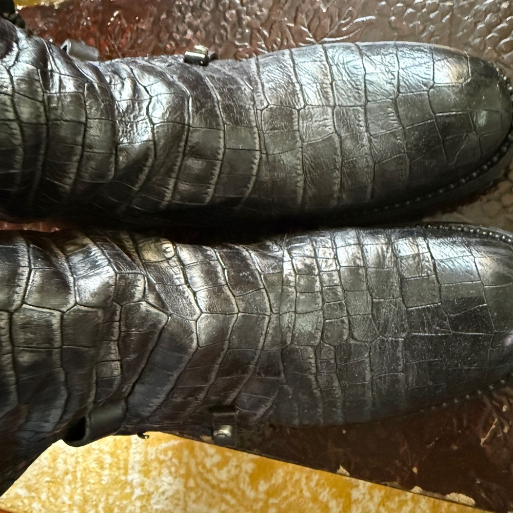 AS 98 sz 39 Crocodile Pattern Boots super rare - Picture 6 of 9